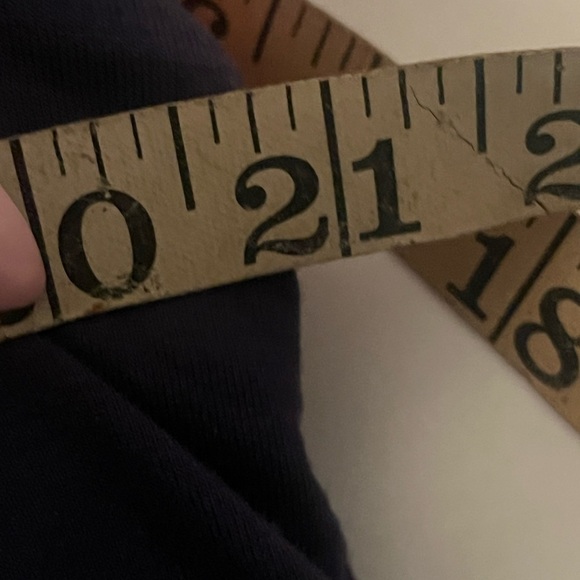 Michael Michael Kors Navy Blue Sz XL Ruffled Sheer Tank Top LOGO - Picture 8 of 8